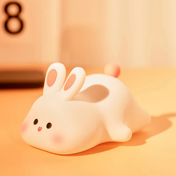 MyFluff 🐰Cute Rabbit LED Squishy Tap Tap Night Light Lamp